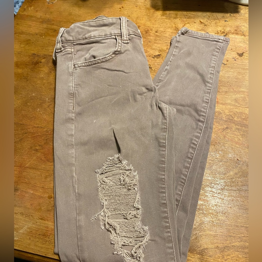 American Eagle outfitters tan jeans